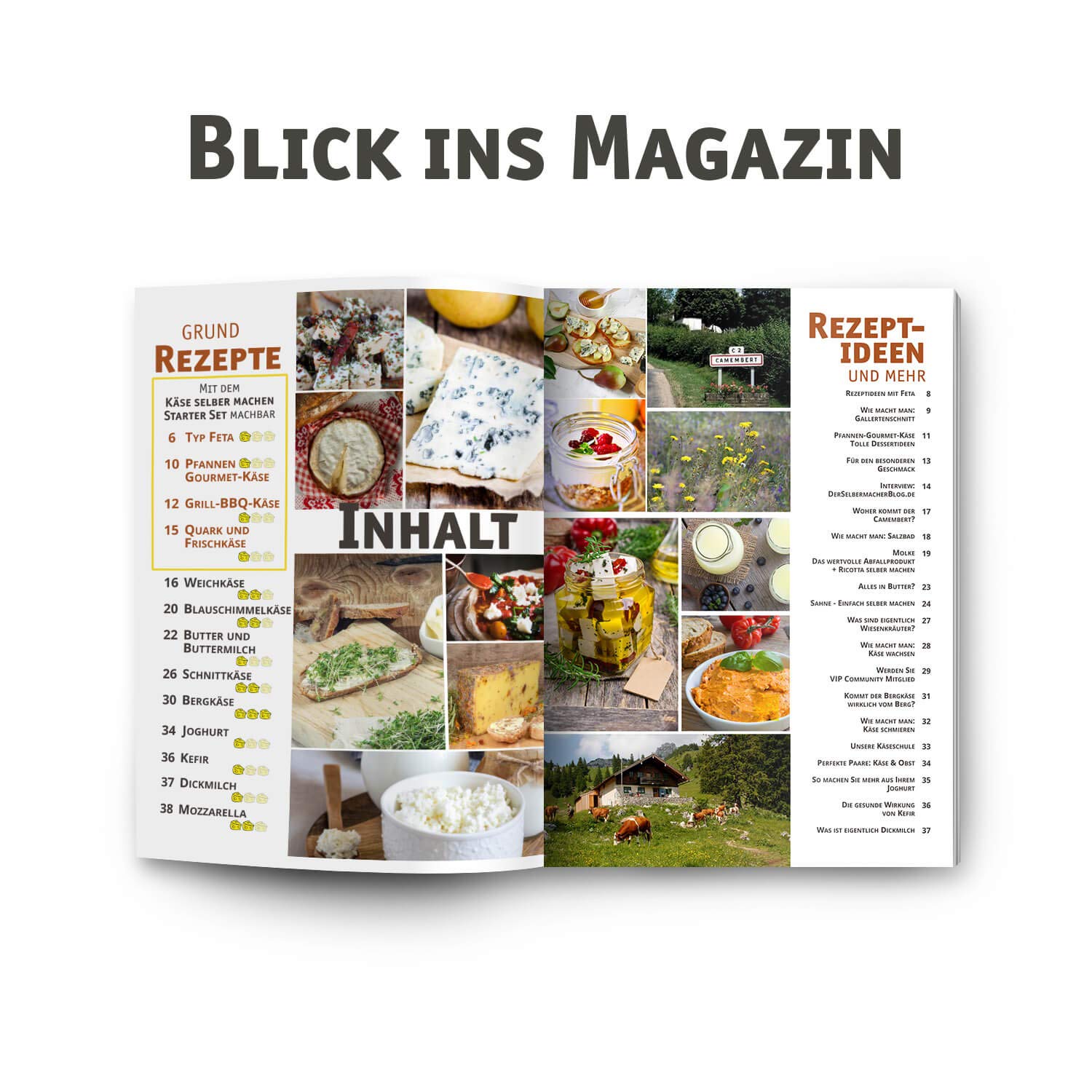 Käse selber machen Starter Set Premium Edition inkl. Rezeptmagazin und Videoanleitungen
