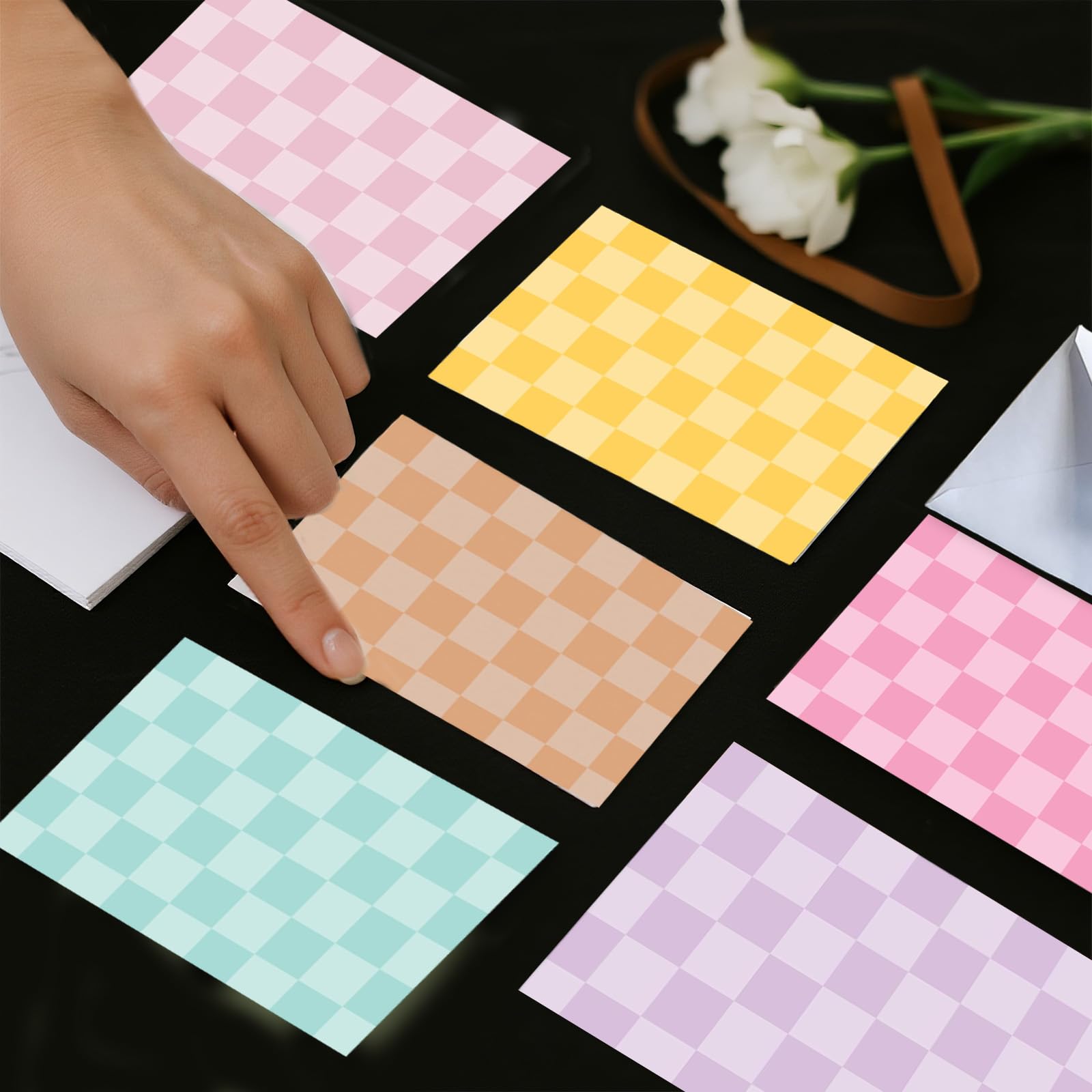 Blank Cards and Envelopes 6x4 24 Greeting Blank Notecards with Envelopes Bulk, Notecards Stationery Card Set, Stationary Note Cards, Greeting Card Pack - Retro Theme - Image 4
