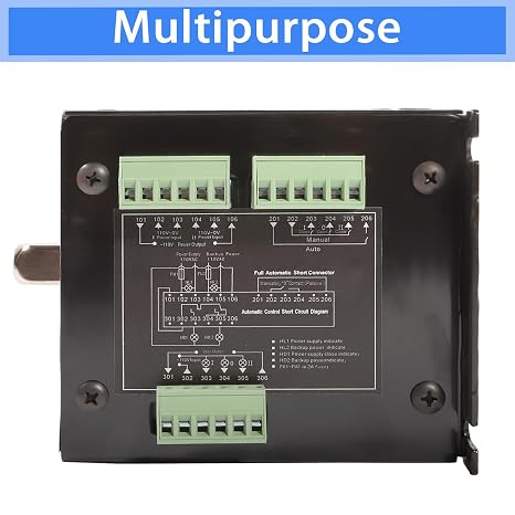 100A 110V 4P Dual Power Automatic Transfer Switch Load Isolation | ATS Generator Changeover Electronic Power Circuit Breaker Controller Mechanical Interlock 4 Functions 50/60Hz