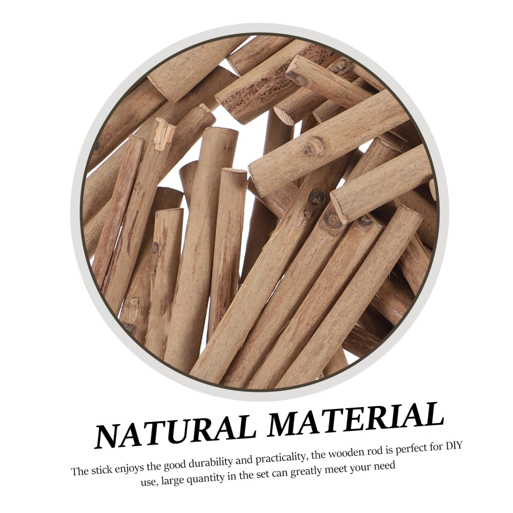 TEHAUX 3 Piezas 1 ramitas redondas accesorio material modelo de construcción Varillas de madera para bricolaje Material para DIY de madera juguetes de mesa de agua manualidades para niños