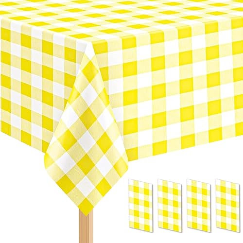 Miniatura 45 de Paquete de 2 manteles rectangulares desechables de plástico color verde salvia, de 54 x 108 pulgadas, manteles de plástico verde salvia para E02