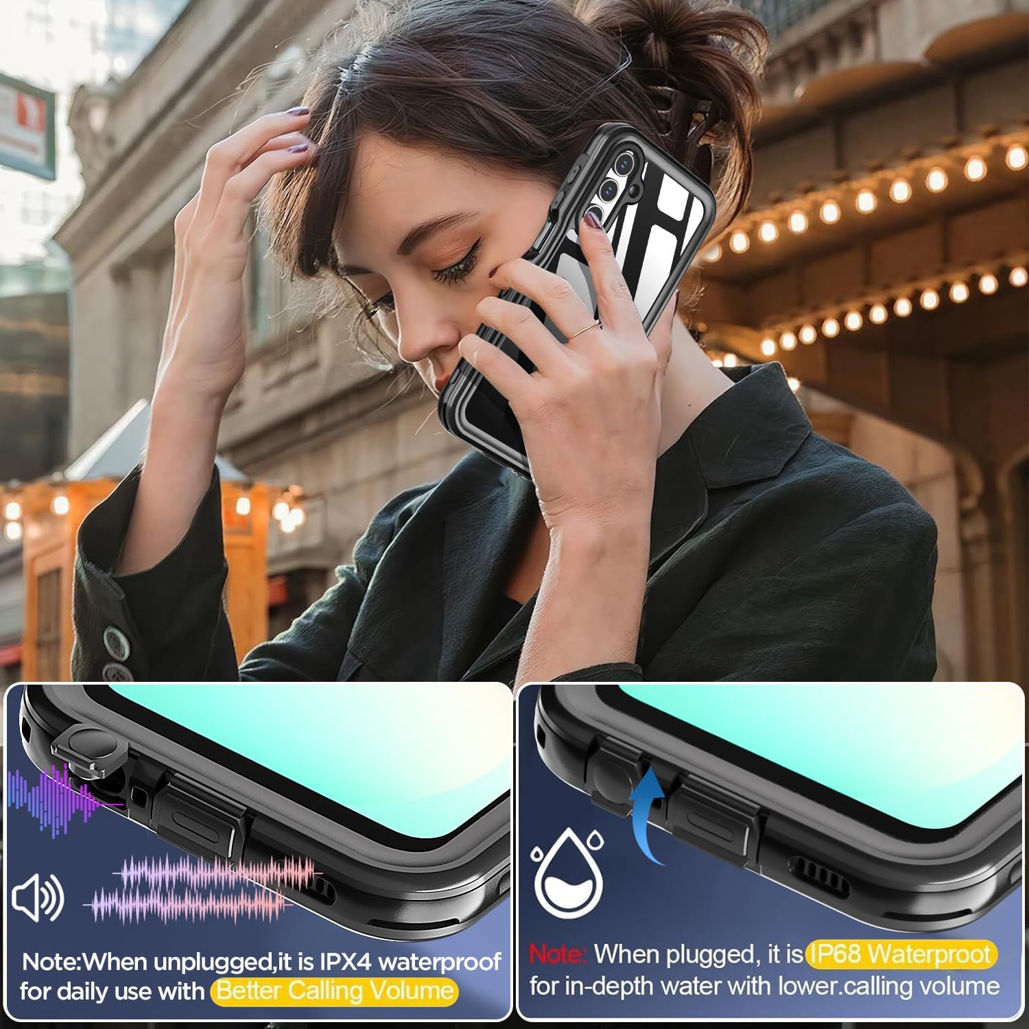 AICase for Samsung Galaxy A26 Case Waterproof Clear,Dustproof and Shockproof,IP68 Certified Real 360 Full Body Protection Fully Sealed Underwater Cover for Galaxy A26 6.7" 2025