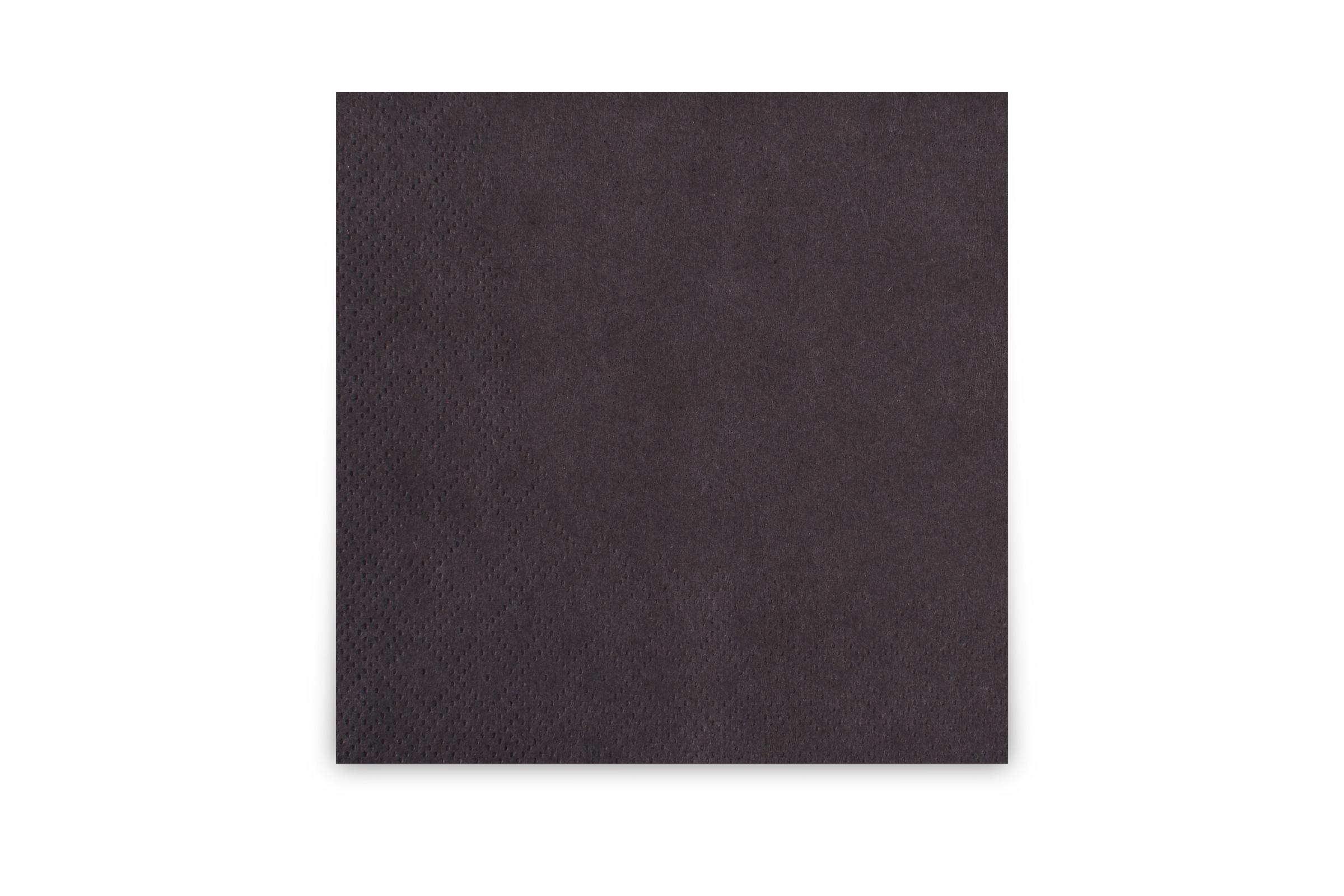 Partyrama - Tovaglioli da cocktail, 2 pz, 24 x 24 cm, colore: Nero