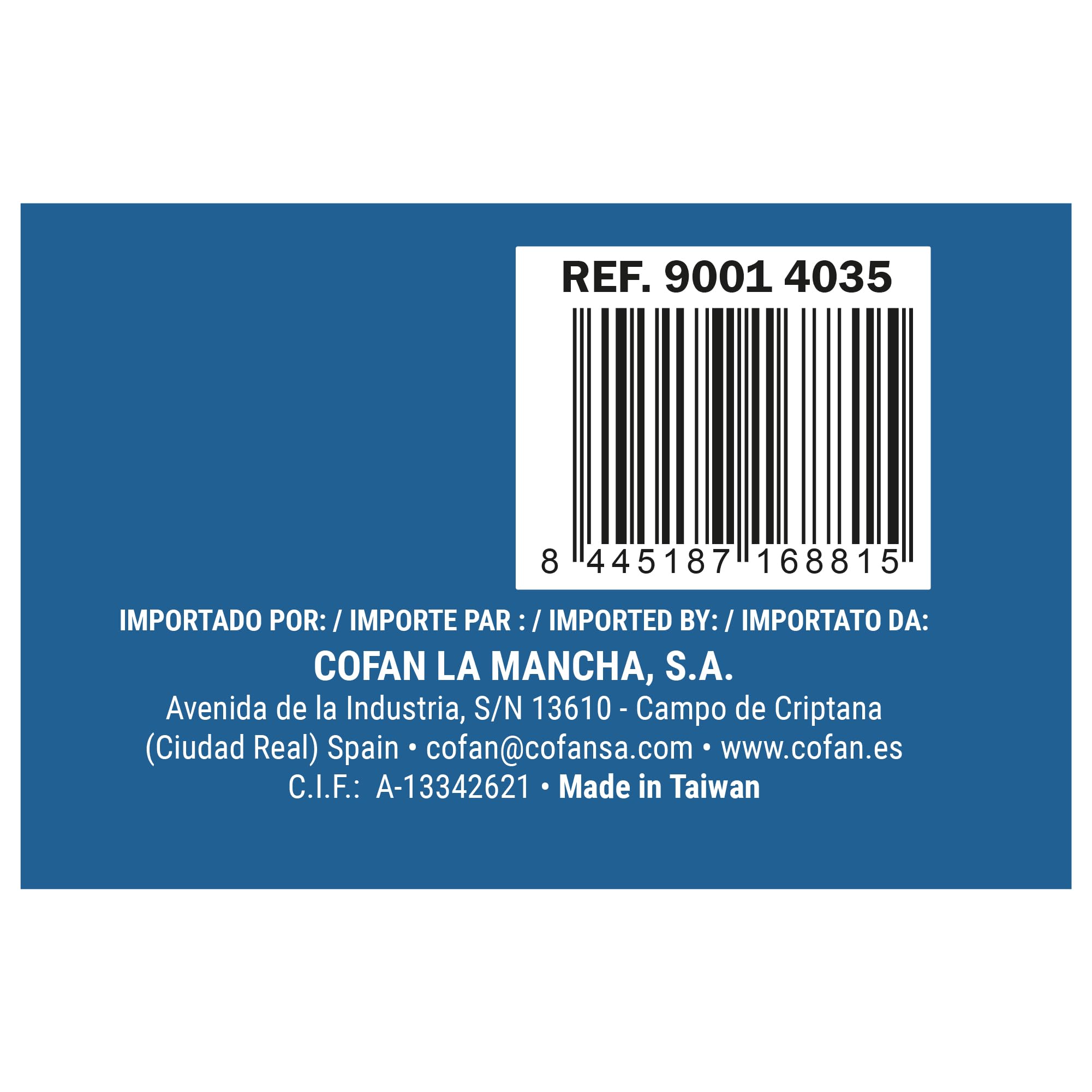 Cofan Aspersor 4 Posiciones | con trípode telescópico | Adecuado para el riego de Jardines y césped | Cobertura y optimización en el riego