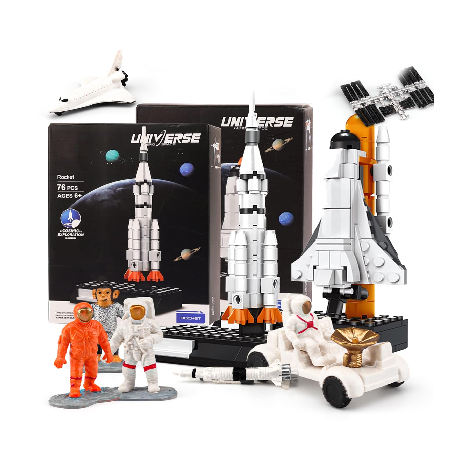 Amazon.co.jp: ロケット組み立てキット 子供用 宇宙のおもちゃ 惑星