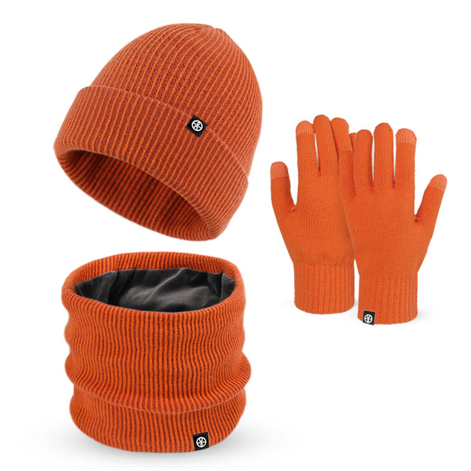 czapka szalik i rękawiczki zestaw damski zimowy męski i damski szalik beanie z ekranem dotykowym zestaw rękawiczek 3-częściowy zestaw dzianinowa czapka ciepłe rękawiczki długi szalik
