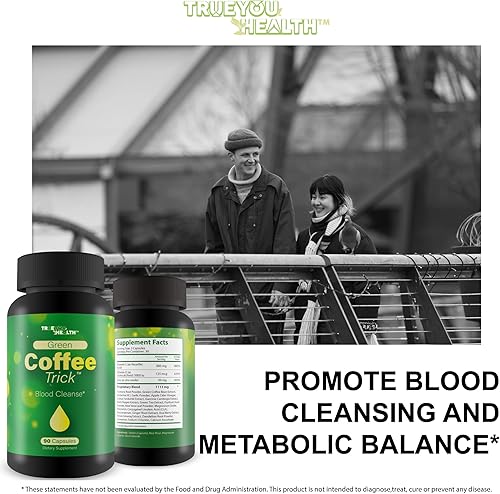 Miniatura 5 de Green Coffee Trick Detox Cleanse - Green Coffee Bean Extract, Turmeric, Green Tea Extract, Garcinia Cambogia Extract & More - Supercharge Your Gut