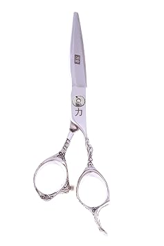 ShearsDirect Cutting Shear with Engraved Serpent Handle and Low Profile Tension Knob, 6 Inch