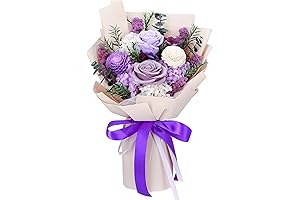 Preserved Real Flower Bouquet, Preserved Flowers in Gift Box