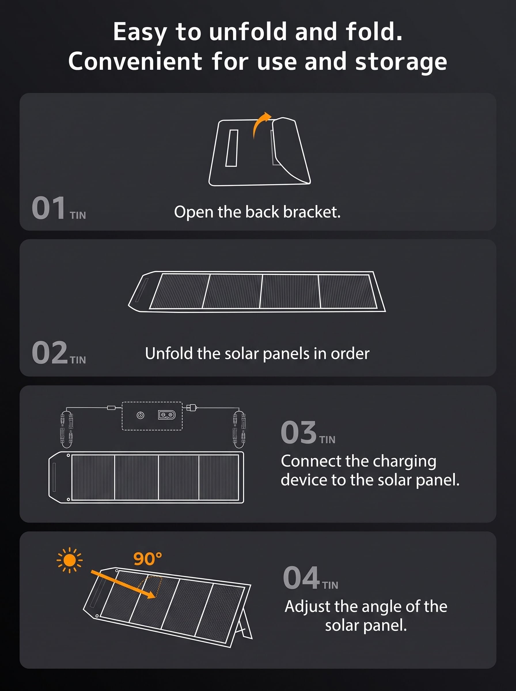 Yinleader 300W Faltbares Solarpanel für Camping, Wohnmobil & Powerstation