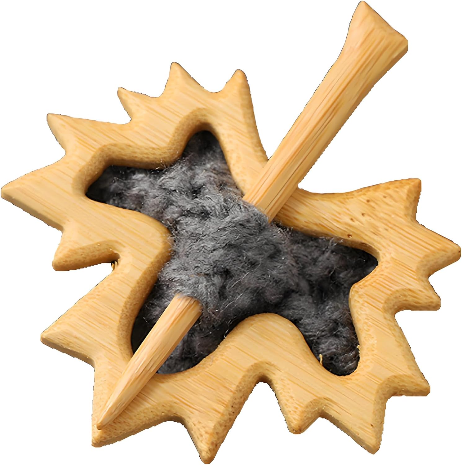 MALOYANVE Wooden Brooch for Women Handmade Brown Creative Cute Wooden Animal Pin - Puppy, Christmas tree, whale, pinecone, Pins Decorative for Women Collar, Dress, Sweater, Scarf, Shawl Brooch Jewelry Gifts