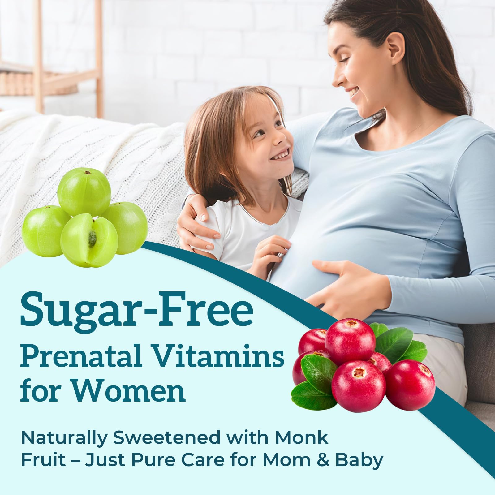 Quorinthiumax Prenatal Gummies Sugar Free 90 Count - Organics Prenatal Vitamins for Women with Folate, DHA & Probiotics - Iron Free Prenatal Vitamin Gummies for Immune & Digestive - 1 Bottle — Amazon image 6