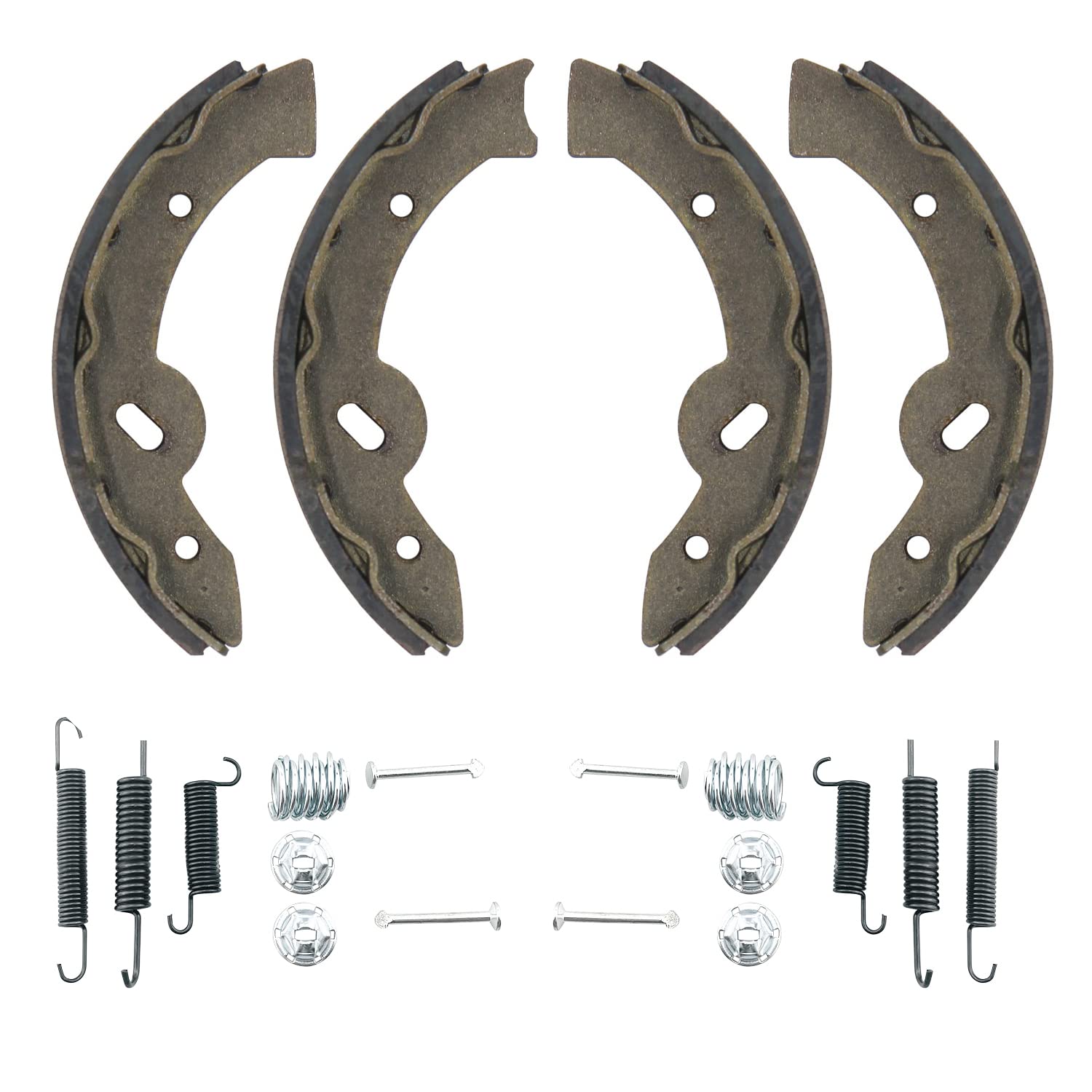 DisenpartsBrake Shoes and Bendex Drum Brake Spring Hardware Kit 27943G01 Compatible with EZGO TXT/Medalist 97 UP Compatible with Workhorse 96 UP Compatible with Yamaha G14 G16 G19 70795G01 27944-G01