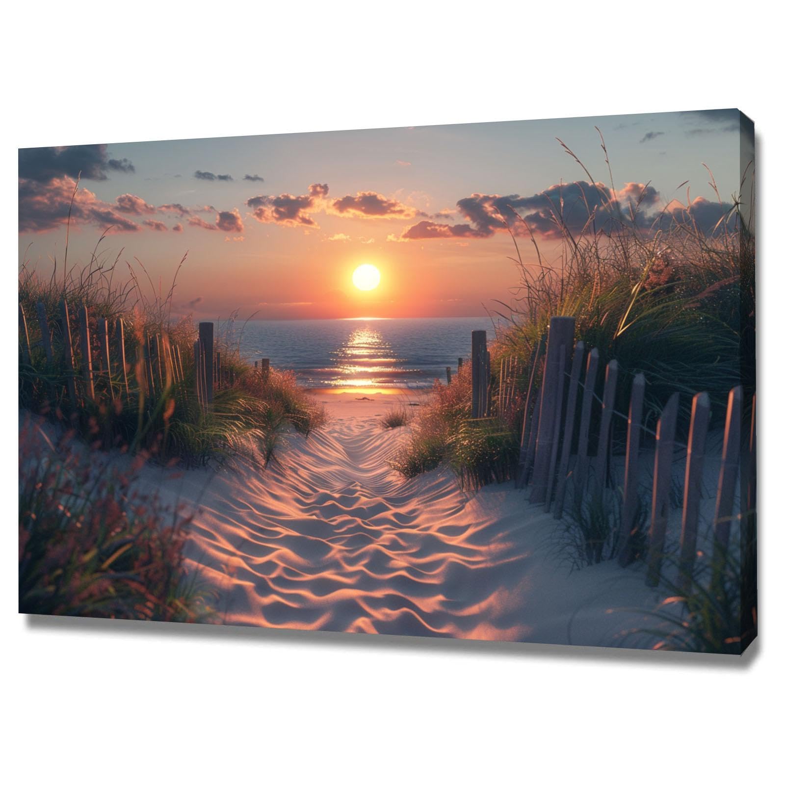Tableau decoration murale salon FJASKER paysage moderne 60x80cm