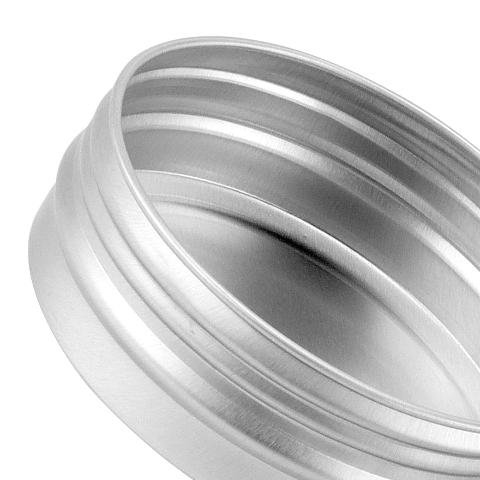 ZEONHEI 56 Pack 60ml/2oz Aluminum Tin Cans, Screw Top Aluminum Tins with Lids, Empty Round Metal Tins Jars - Image 4