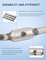 Vista 3 de Nilight Convertidor catalítico para Dodge Ram 1500 5.7L V8 2009 2010 2011 2012 2013 2014 2015 2016 (estándar EPA)