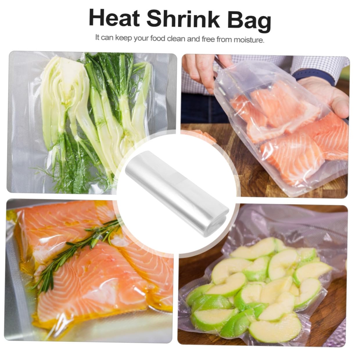 Ipetboom PVC Schrumpffolie Transparent Breit Schrumpfschlauch Beutel Geruchlos Langlebig Schutzfolie für Lebensmittelverpackung und Sichere Aufbewahrung