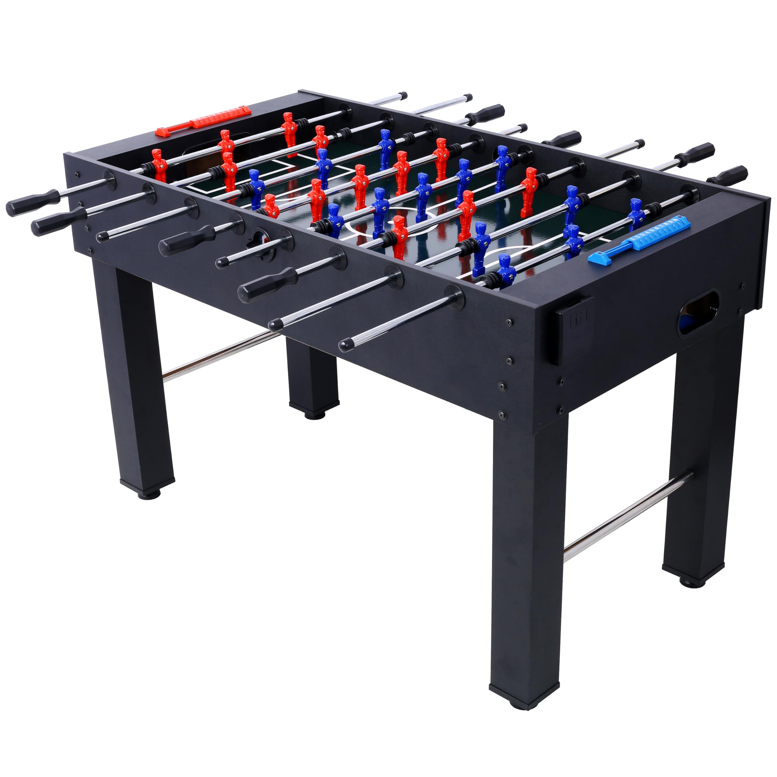 aphrophina 54-Inch Foosball Table with Light Cherry Finish, Premium Quality, Non-Slip Handles, Game Rooms, Black