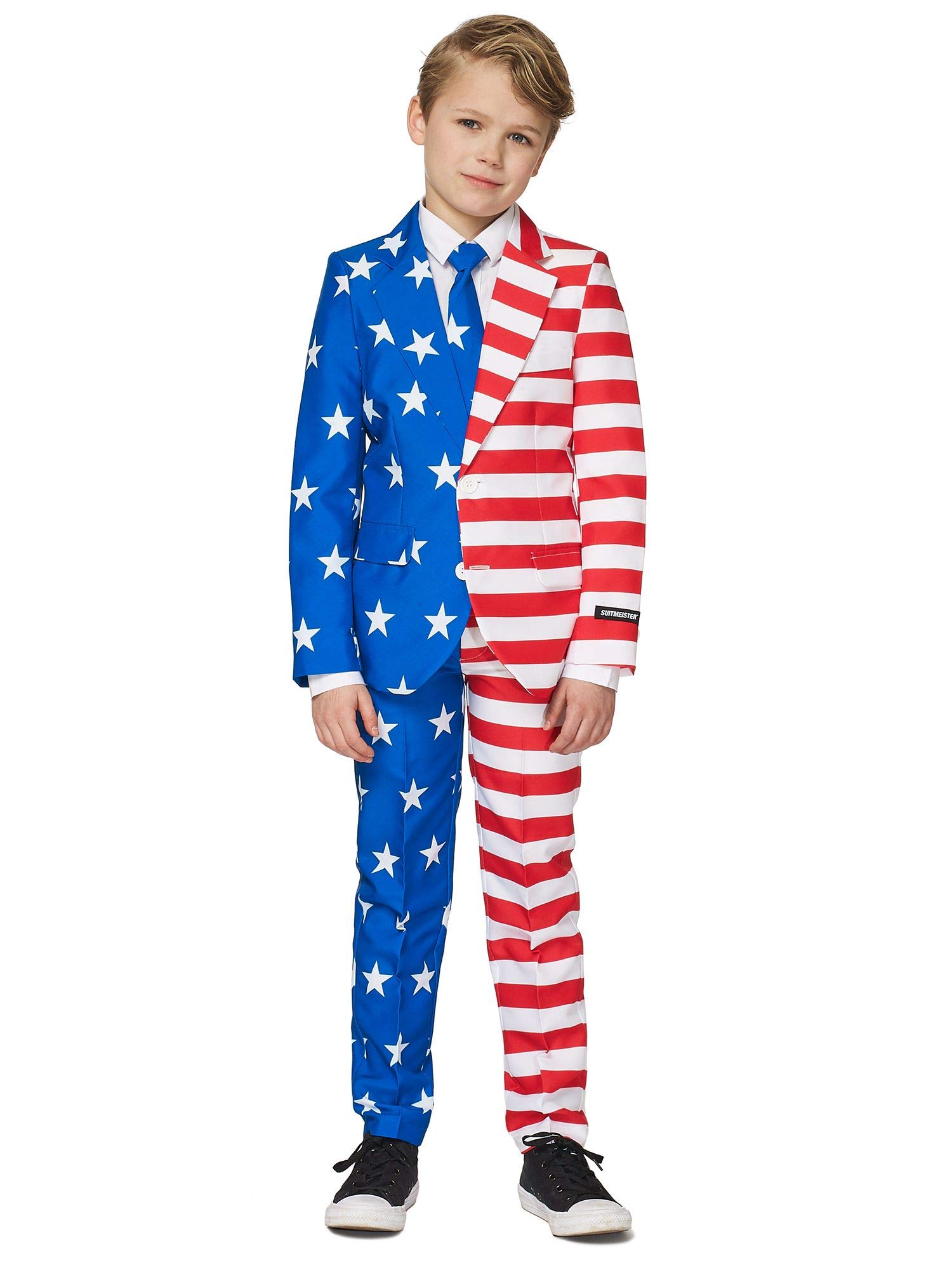 SuitmeisterBoys Suit - Flag Summer Gamer Print Outfit Slim Fit