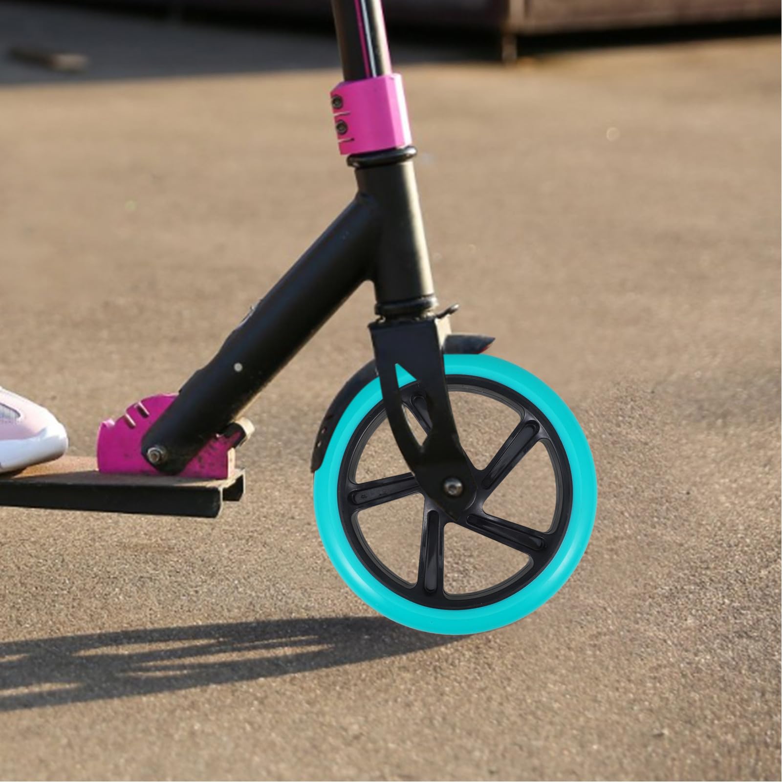 Pu Ersatzräder und Stabilem Halt 2 Stück für Kinderwagen und Elektrorollstühle mit Einfacher Montage als Ersatz für Einkaufswagenräder