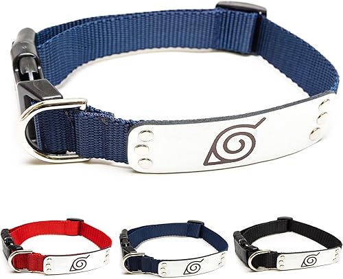 Naruto - Collar de perro para perros grandes, medianos y XS y pequeños, collar para perros de anime con licencia oficial de Naruto Shippuden Hidden
