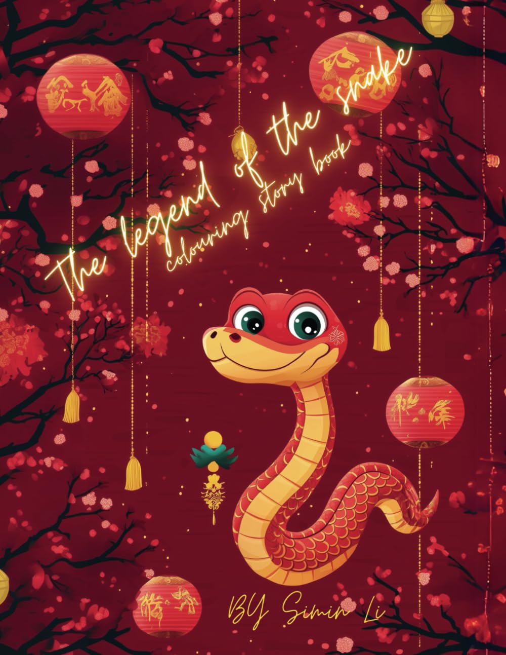 The legend of the snake: colouring story book