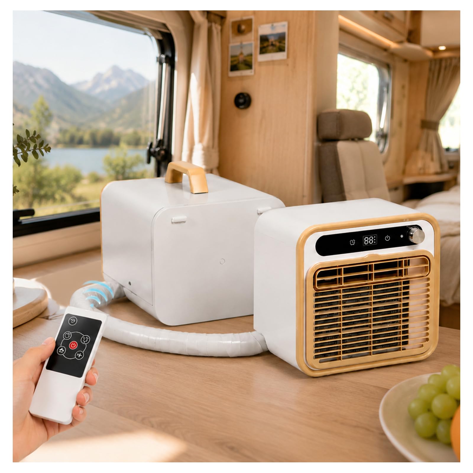 Portable Air Conditioner, 5000 BTU Split, 1500W Power 2-meterconnectingpipe
