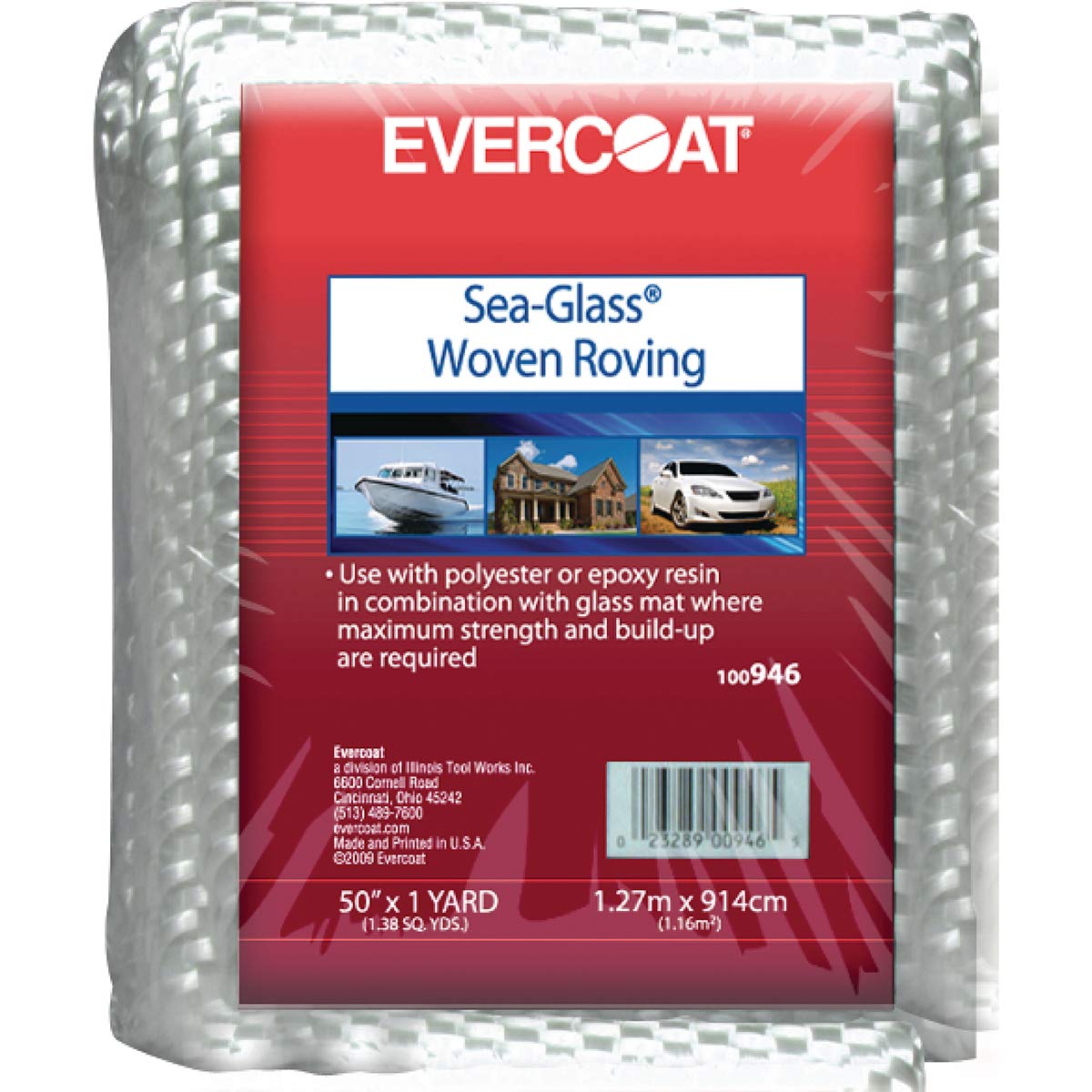 Fibre Glass Evercoat 100946 Fiberglass Woven Roving - 24 oz.