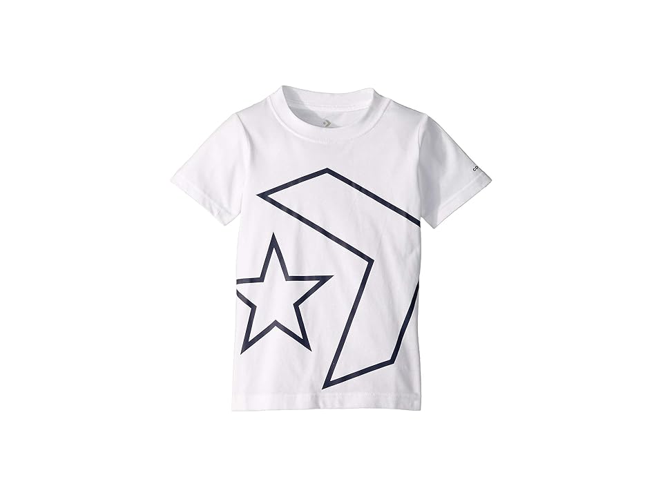 

Converse Kids Outlined Star Chevron Tee (Little Kids) (White) Boy's Clothing