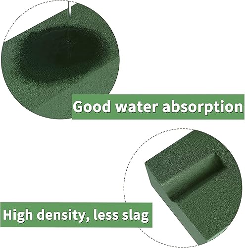 Miniatura 6 de Bloques de espuma floral para flores frescas y artificiales 6 bloques de poliestireno verde húmedo y seco para bodas fiestas de cumpleaños y