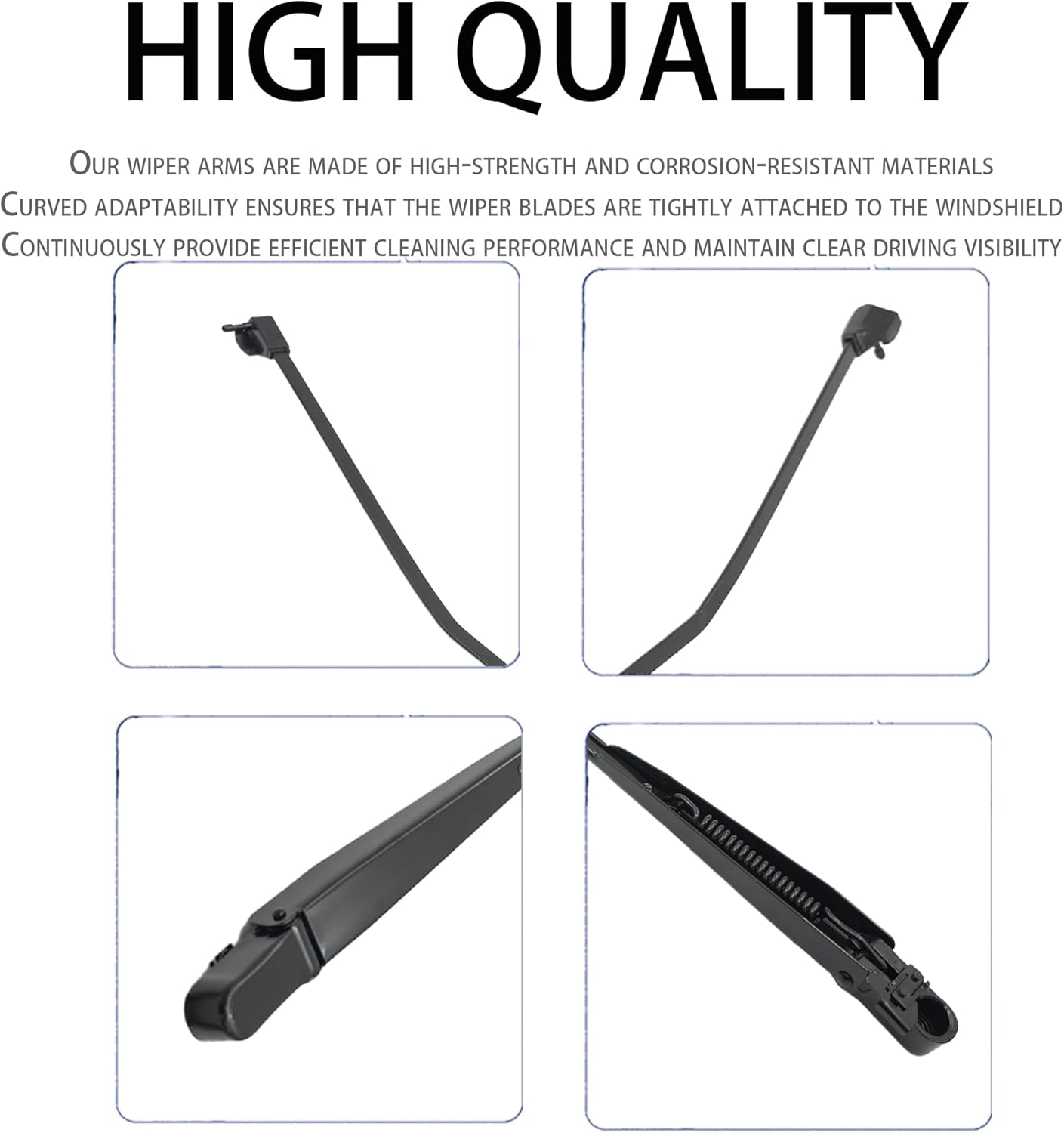 1 Pair Front Windshield Wiper Arm Compatible with Chevrolet GMC 1988-1998 Yukon Blazer K1500 K2500 K3500 C1500 C2500 Suburban C3500 C5500 C6500 C7500 C60 C70 Kodiak Replace OE 42782 22110157