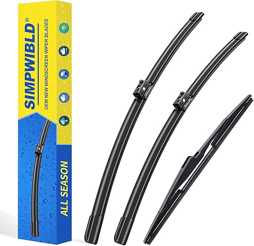 Vista 103 de SIMPWIBLD 3 limpiaparabrisas de repuesto para Hyundai Santa Fe/2013-2016 Mazda CX-5/2001-2007 Toyota Corolla 2007-2012, repuesto de equipo original