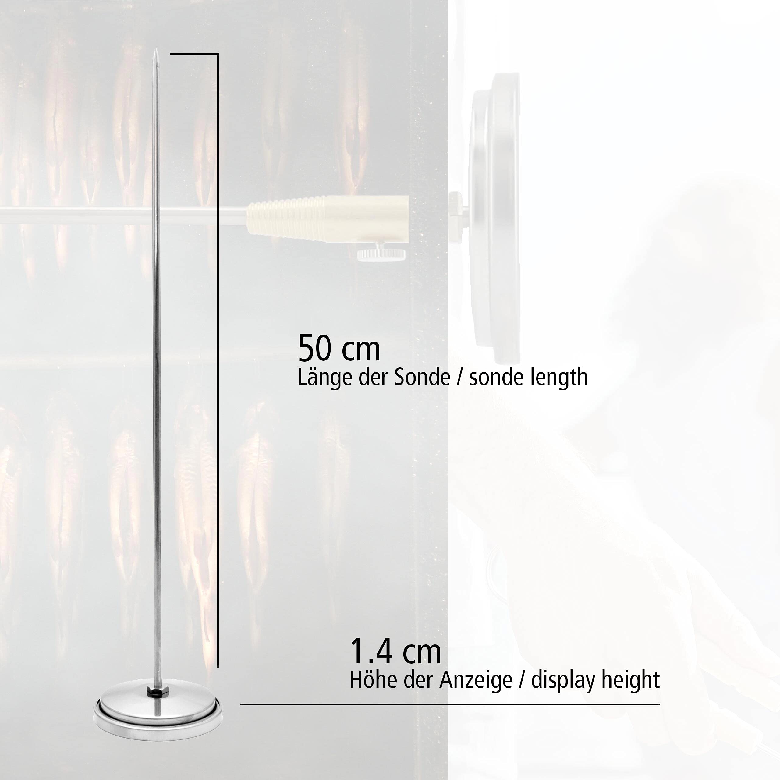 Thermomètre Fumoir Inox 120°C - Sonde Laiton Pour Fumage Viande Et Poisson