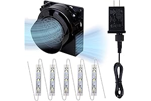 1.2A Air Inflatable Decoration Replacement Fan with 5 LED Lights