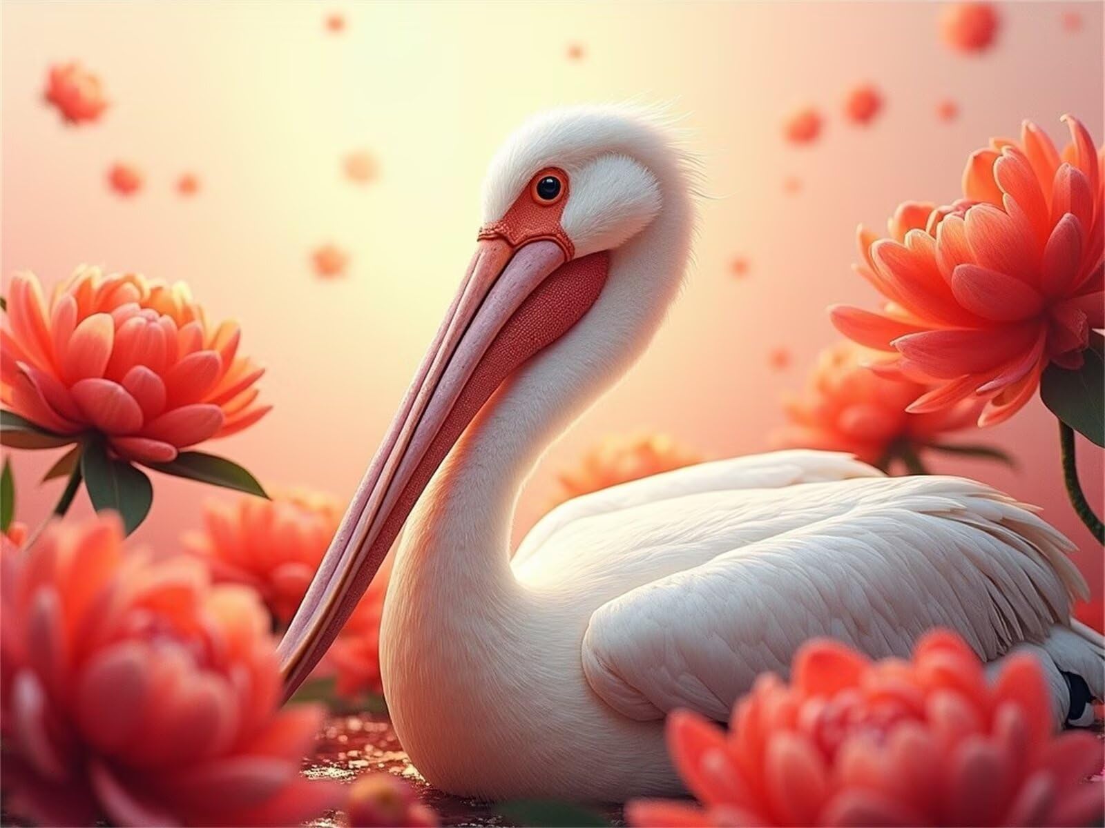 Puzzle 4000 pièces Adultes Oiseaux Animaux Blancs, Puzzle Adulte 4000 Pièces 141x87cm, Jeu éducatif Classique Puzzles, Puzzle Coloré Difficile pour Toute la Famille