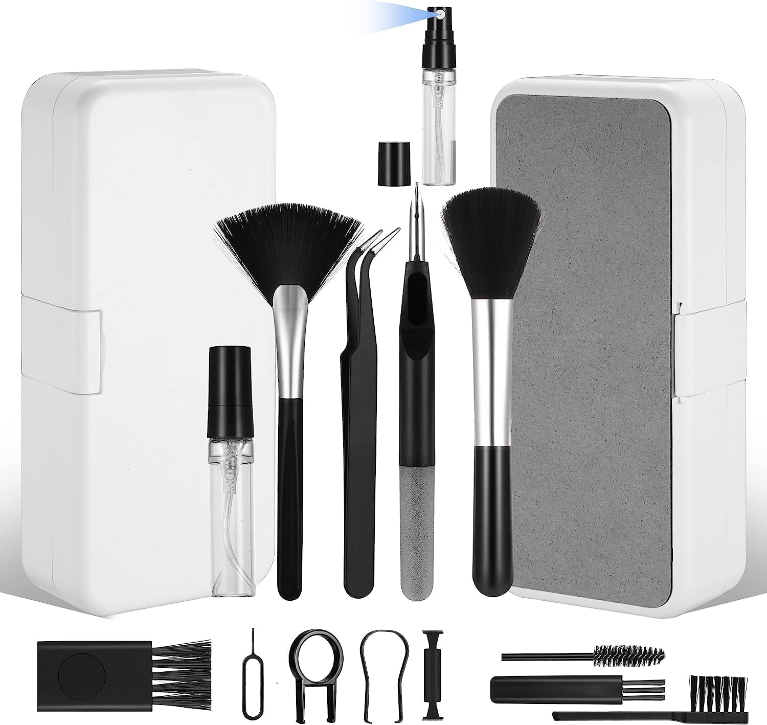 DRAVYONEY 18 in 1 Electronic Gadget Cleaner kit for Tablets, mobiles, Computer, Earphone, Professional Gadget Cleaner for Screens & Keyboards, Multi-Purpose Cleaner(13.4 x 3.5 x 6.3 cm)(Grey Color)-picture-22