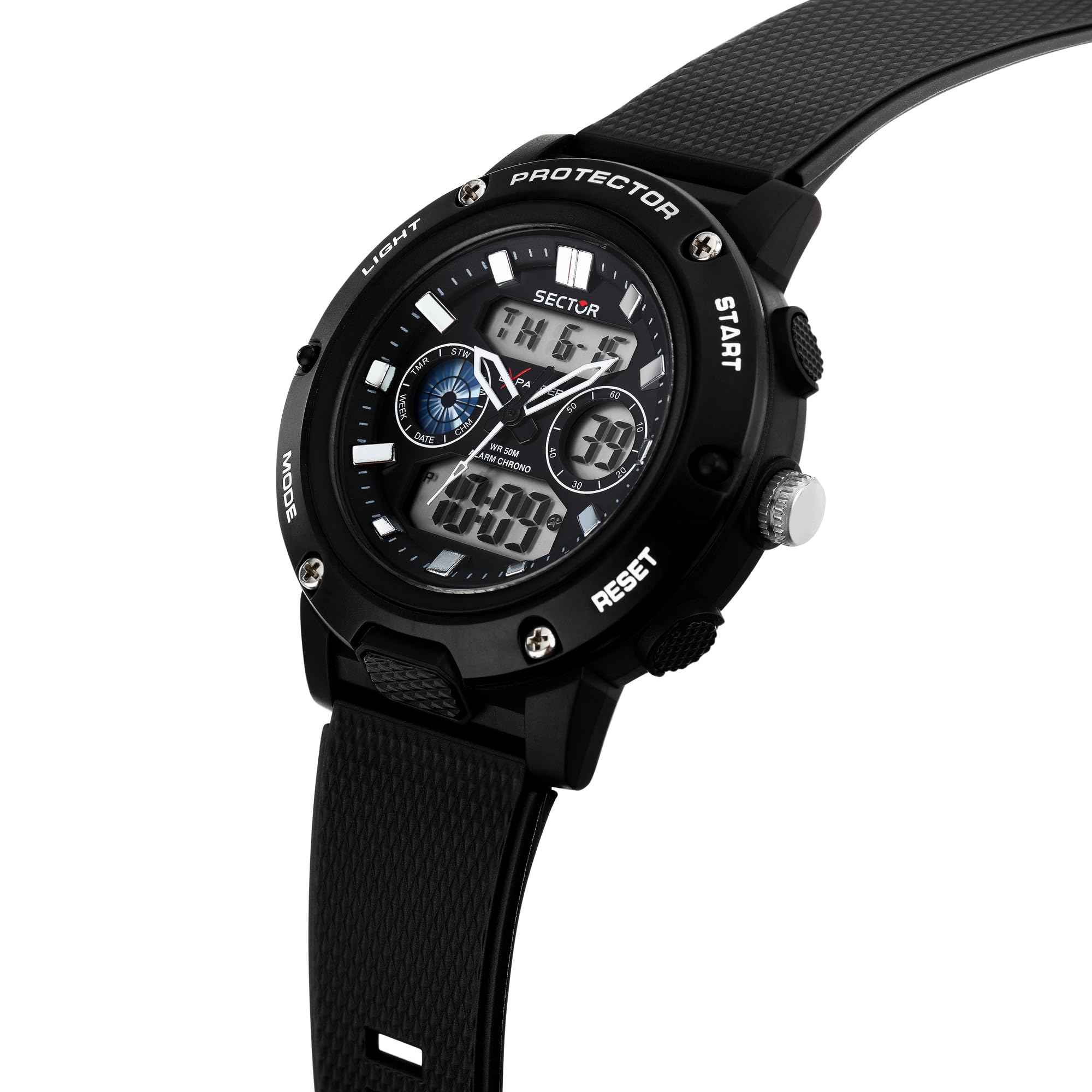 Sector No Limits Ex-44 Orologio Uomo, Analogico Digitale