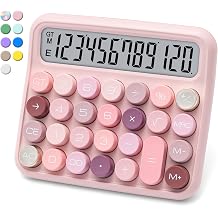 VEWINGL Mechanical Keyboard Calculator, 12 Digit LCD, Big Buttons