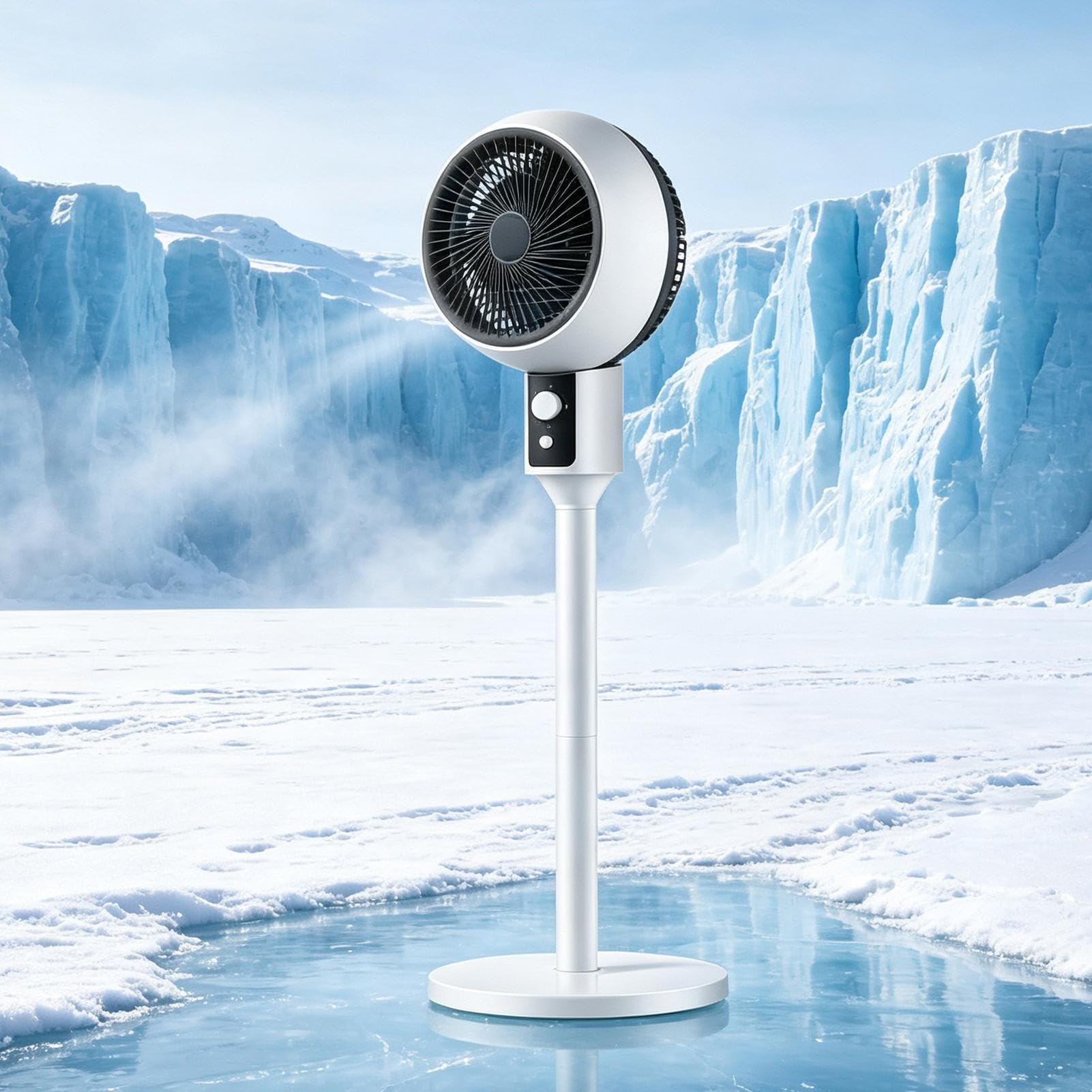 Ventilador de pie 3 velocidades con flujo de aire silencioso y torre | Ventilador oscilante para dormitorio, habitación, hogar, garaje, oficina, patio, tienda, residencia, baño