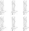 30 Pack Shelf Support Peg, Clear Plastic Cabinet Shelf Pins, Self-Locking Bracket Clips for Supporting Furniture Kitchen Bookcase Closet Shelf, Fits 16mm Shelves