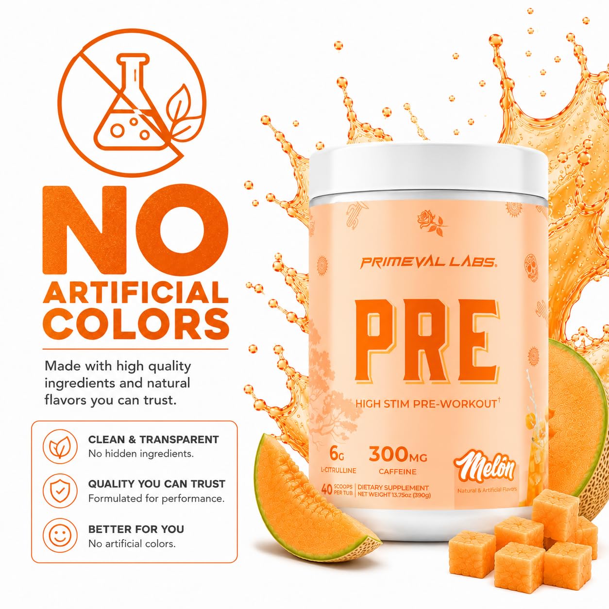 Primeval Labs PRE High-Stim Pre Workout, Melon — Amazon image 3