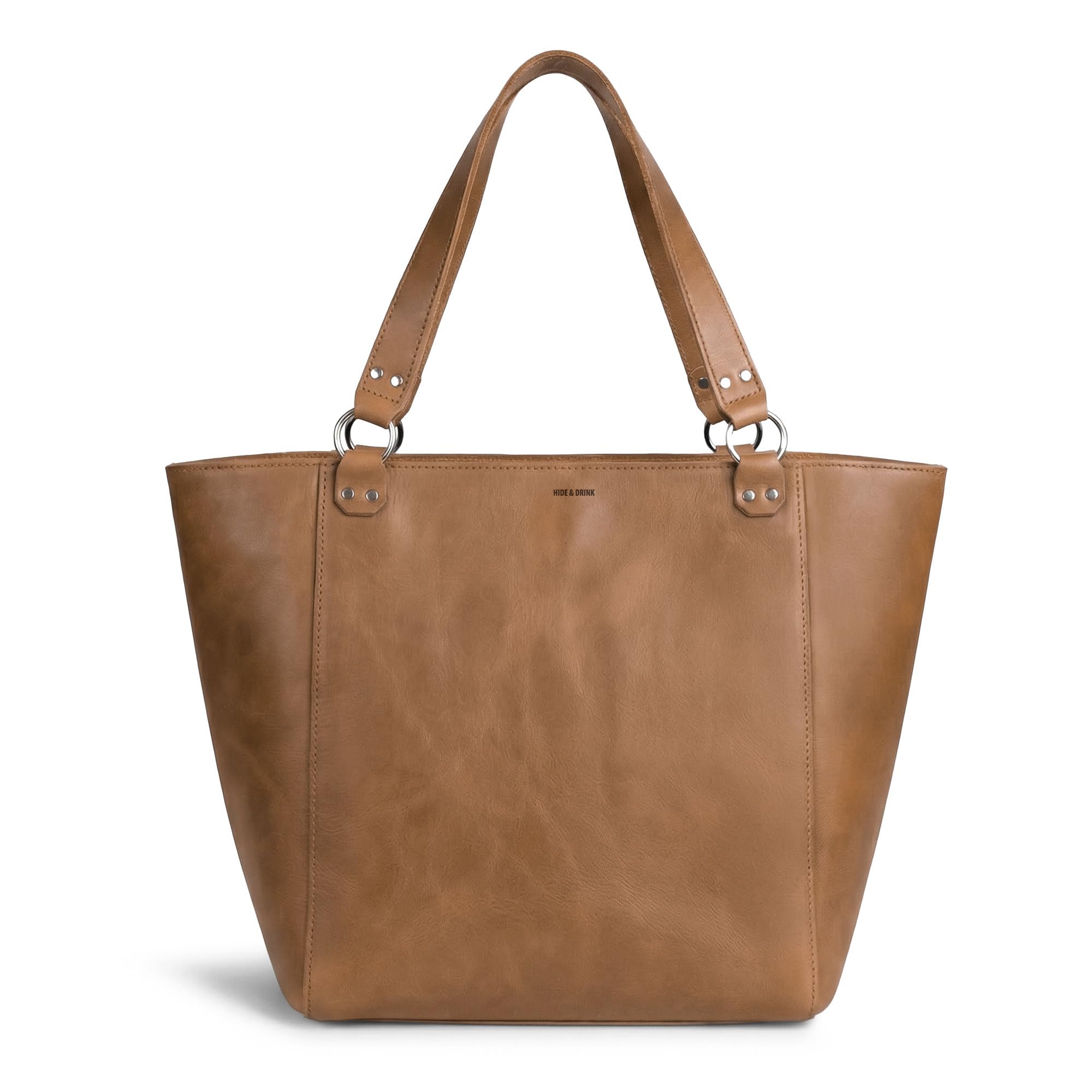 Hide & Drink, Formal Tote Bag, Female Bag, Travel and Shopping Accessory, Handbag for Women, Full Grain Leather, Handmade