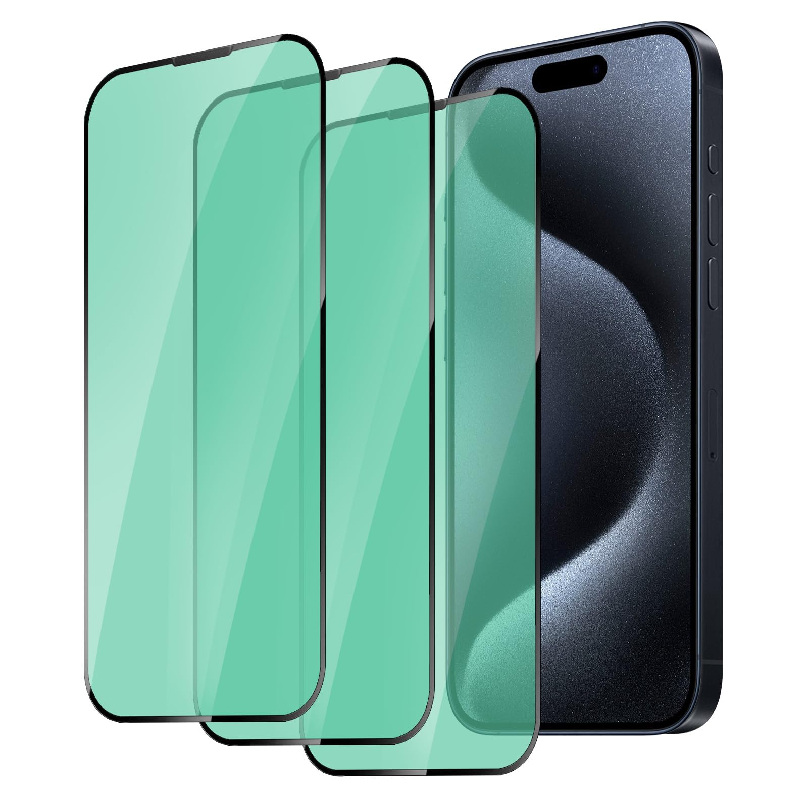 DYNASCO Anti-Blaulicht Schutzfolie Für IPhone 14 Pro Max – 9H Gehärtetes Glas, Grün, Kratzfest