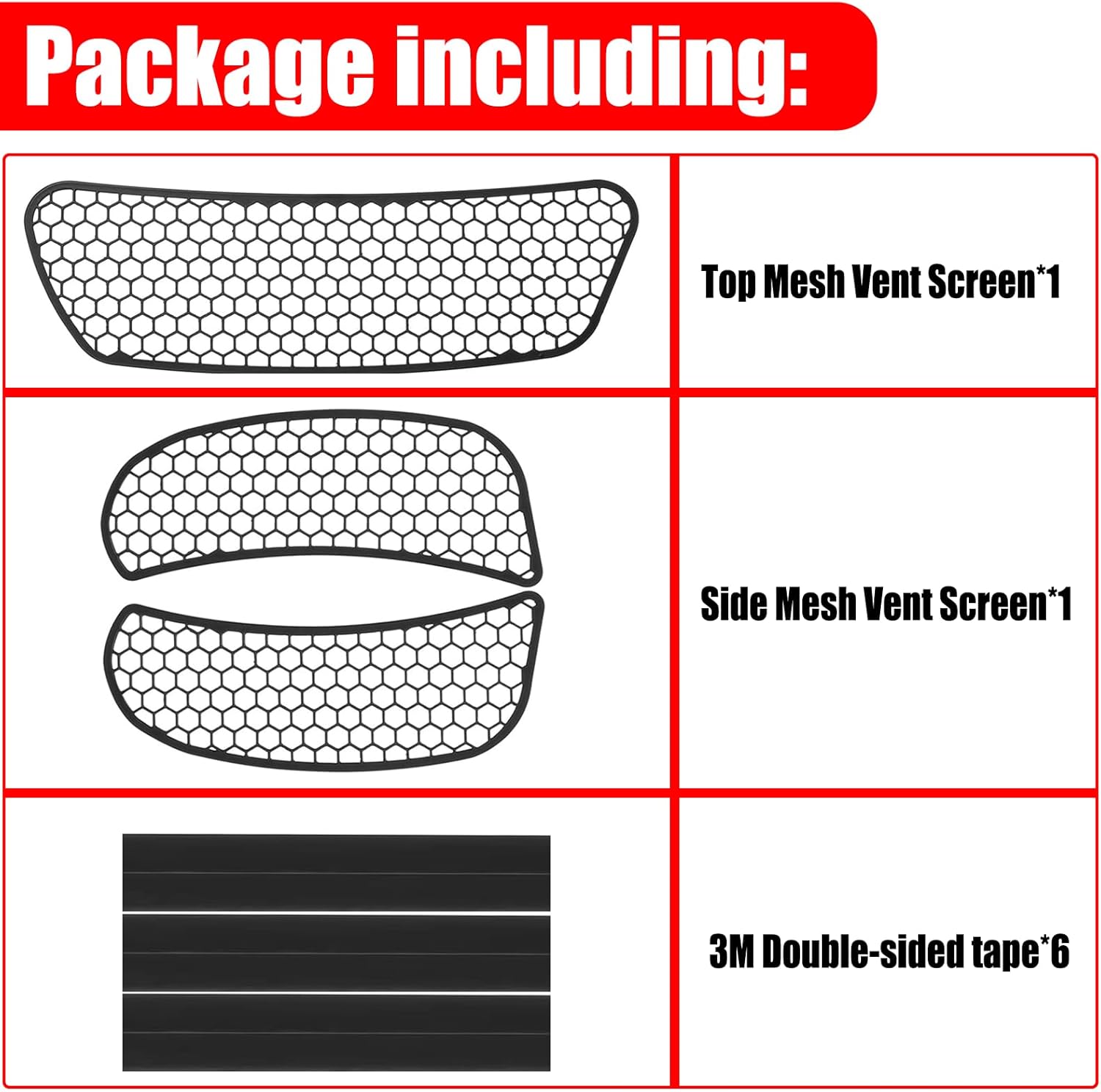 Fairing Mesh Vent Screen Grills for Harley Softail 2022-2025 Low Rider ST FXLRST, 2022 Low Rider El Diablo FXRST Models, Black Metal