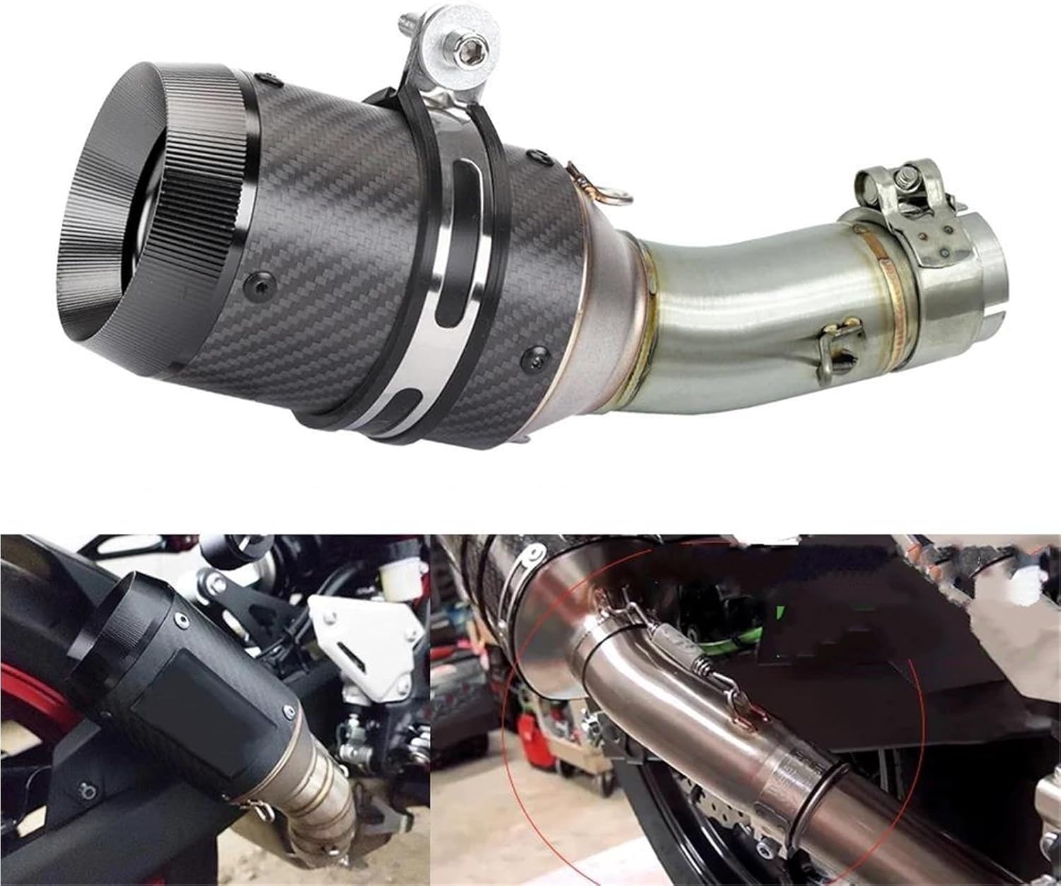 オートバイの排気管 オートバイエスケープマフラーエキゾーストミドル