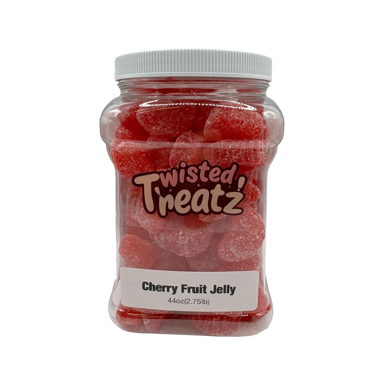 Fruit Slices Jelly Candy | Sugar-Dusted Nostalgic Sweets | Multiple Flavors Available | Classic Candy For Kids and Adults | Available in 8oz, 1lb, 2lb, 2.75lb & 6lb Jars (2.75 lbs Jar, Cherry)