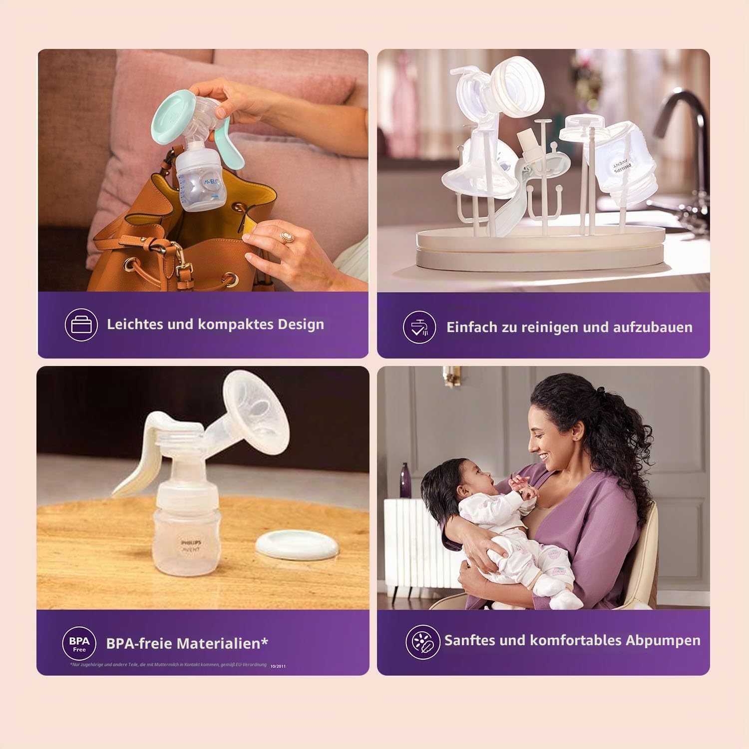 Philips AVENT Handmilchpumpe (Model SCF430/10)