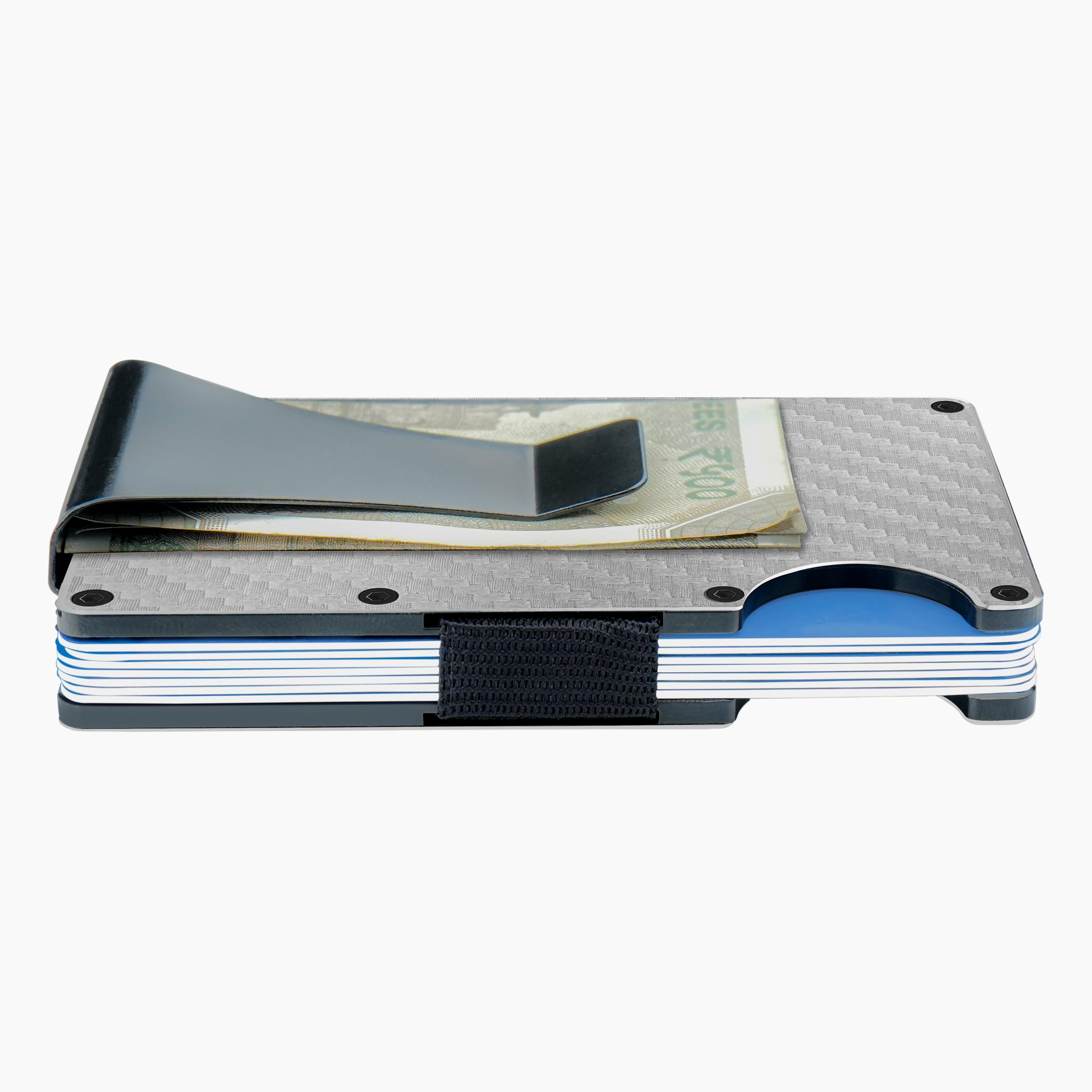 The Wallet Store Clip & Carry Metal Card Holder (Silver)