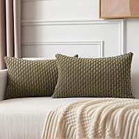 Vista 93 de K Kevin Textile - Paquete de 2 fundas de almohada decorativas bohemias de otoño de 20 x 20 pulgadas para sala de estar, sofá, cama, decoración