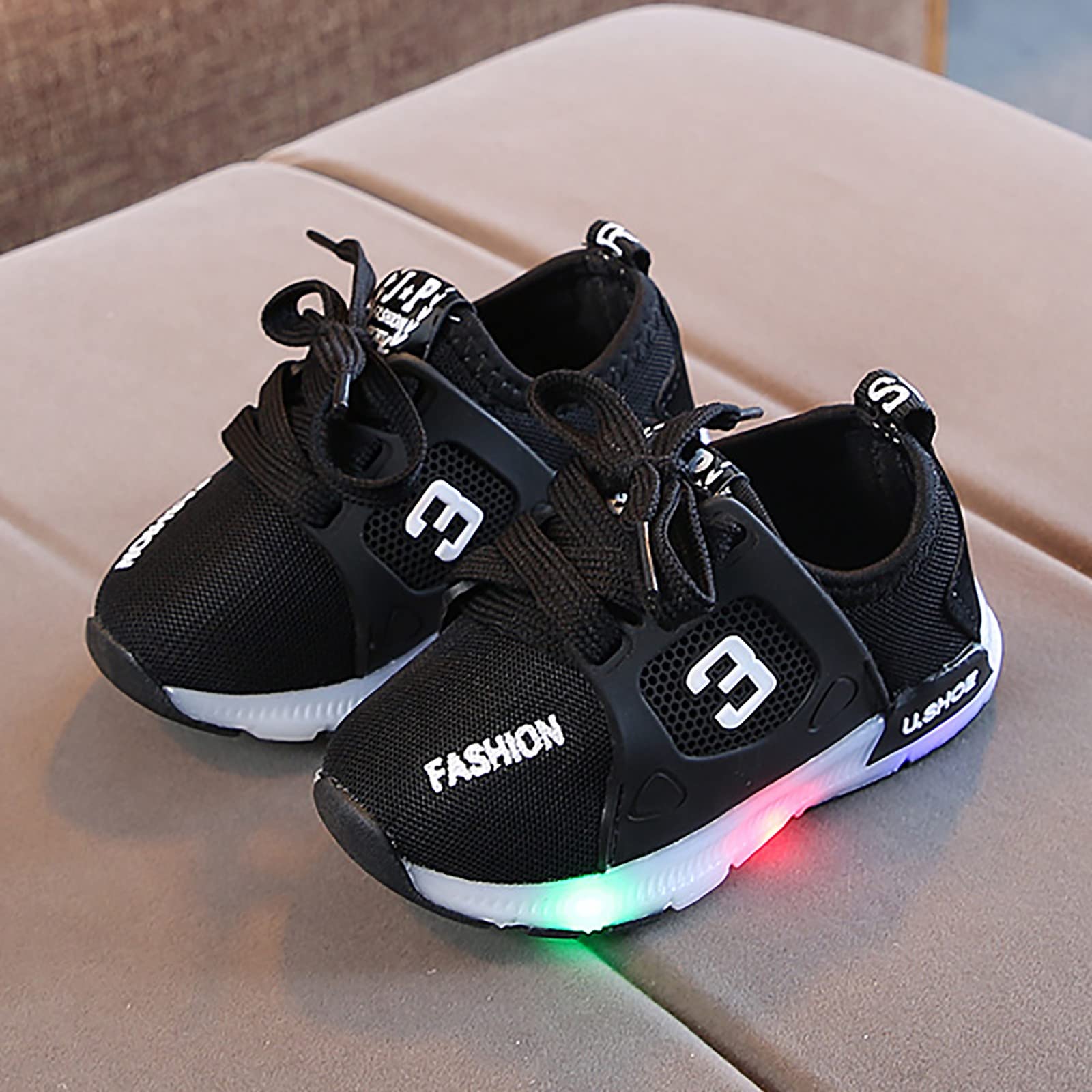 Tênis Infantil Bepoaa Com LED - 7 Cores Piscantes E Carregamento USB